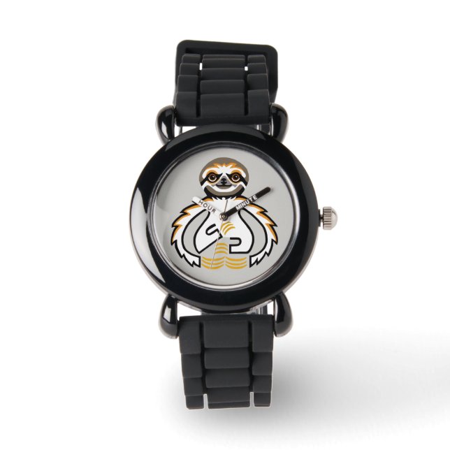 Graphic SLOTH - Bedreigde dieren - Horloge (Voorkant)
