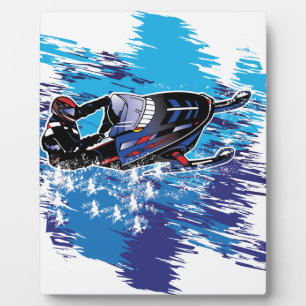 Graphic Snowmobiler Fotoplaat