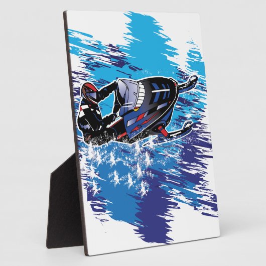 Graphic Snowmobiler Fotoplaat (Zijkant)