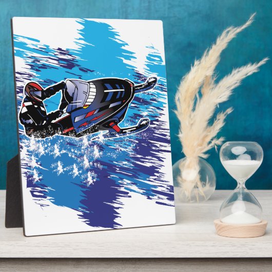 Graphic Snowmobiler Fotoplaat (Zijkant)