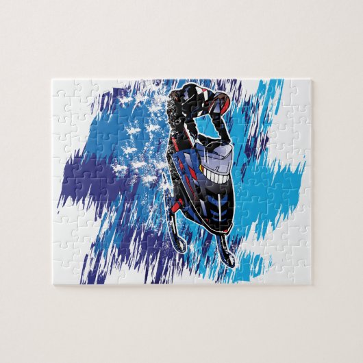 Graphic Snowmobiler Legpuzzel (Horizontaal)