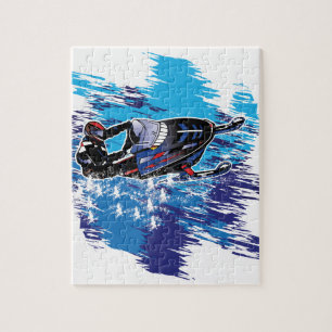 Graphic Snowmobiler Legpuzzel