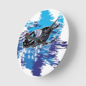 Graphic Snowmobiler Ronde Klok (Hoek)