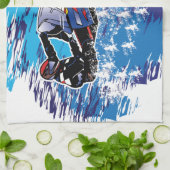 Graphic Snowmobiler Theedoek (Gevouwen)