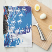 Graphic Snowmobiler Theedoek (Quarter Fold)