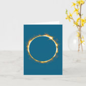 Graphic Solar Eclipse August 21 2017 Kaart (Gele Bloem)