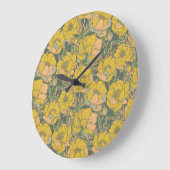 Graphic Spring Trollius Bloemen Grote Klok (Hoek)