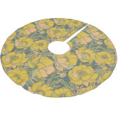 Graphic Spring Trollius Bloemen Kerstboom Rok (Gekanteld)