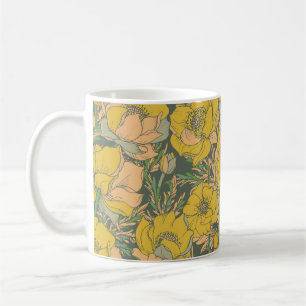 Graphic Spring Trollius Bloemen Koffiemok