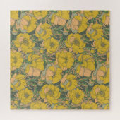 Graphic Spring Trollius Bloemen Legpuzzel (Horizontaal)