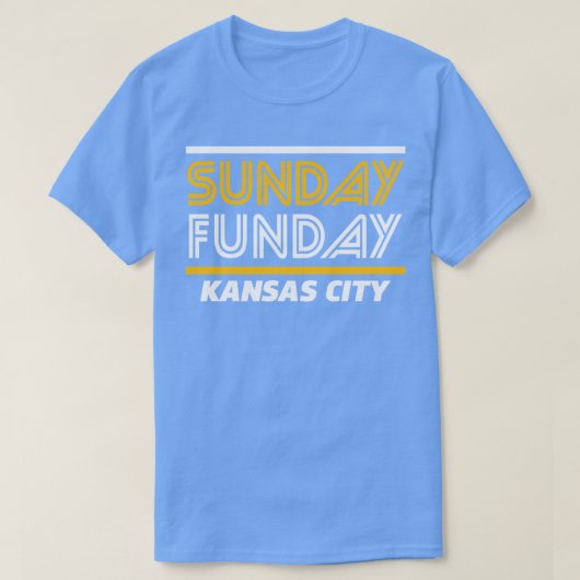 Graphic Sunday Funday Red KC American Cool Sport T-shirt (Design voorkant)