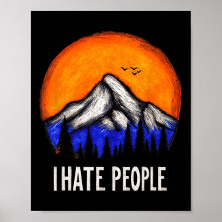 Graphic T - shirts Mannen Vrouwen Natuur Mountain  Poster