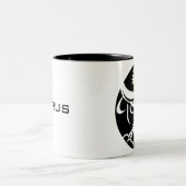 Graphic Taurus Bull met Sun Tweekleurige Koffiemok (Center)