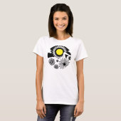 Graphic Virgo Flowers Sun T-shirt (Voorkant volledig)