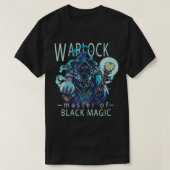 Graphic Warlock Sorcerer Black Magic Spellcaster T T-shirt (Design voorkant)