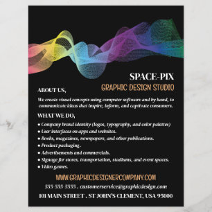 Graphic Wave Design, grafisch ontwerper reclame Flyer