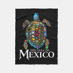 Graphic Zee Turtle Golf of Mexico nooit vergeten Fleece Deken