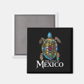 Graphic Zee Turtle Golf of Mexico nooit vergeten Magneet (Voorkant / Achterkant)