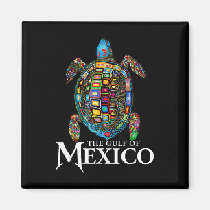 Graphic Zee Turtle Golf of Mexico nooit vergeten Magneet