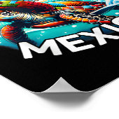 Graphic Zee Turtle Golf of Mexico nooit vergeten Poster (Hoek)