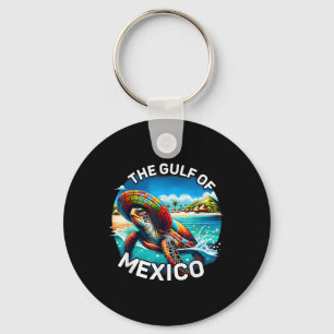 Graphic Zee Turtle Golf of Mexico nooit vergeten Sleutelhanger