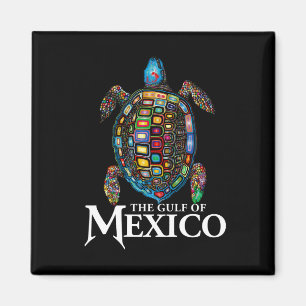 Graphic Zee Turtle Golf of Mexico vergeet nooit mi Magneet