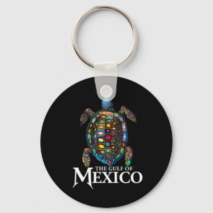 Graphic Zee Turtle Golf of Mexico vergeet nooit mi Sleutelhanger