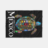Graphic Zee Turtle Golf of Mexico vergeet nooit Tr Fleece Deken (Voorkant (Horizontaal))