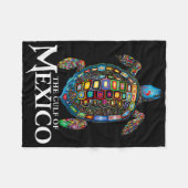 Graphic Zee Turtle Golf of Mexico vergeet nooit Tr Fleece Deken (Voorkant (Horizontaal))