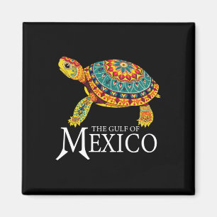 Graphic Zee Turtle Golf of Mexico vergeet nooit Tr Magneet
