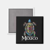 Graphic Zee Turtle Golf of Mexico vergeet nooit Tr Magneet (Voorkant / Achterkant)
