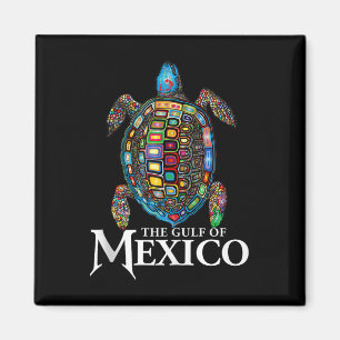 Graphic Zee Turtle Golf of Mexico vergeet nooit Tr Magneet
