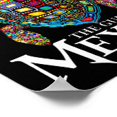 Graphic Zee Turtle Golf of Mexico vergeet nooit Tr Poster (Hoek)