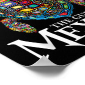 Graphic Zee Turtle Golf of Mexico vergeet nooit Tr Poster (Hoek)