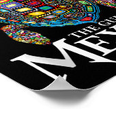 Graphic Zee Turtle Golf of Mexico vergeet nooit Tr Poster (Hoek)