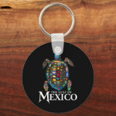 Graphic Zee Turtle Golf of Mexico vergeet nooit Tr Sleutelhanger (Voorkant)