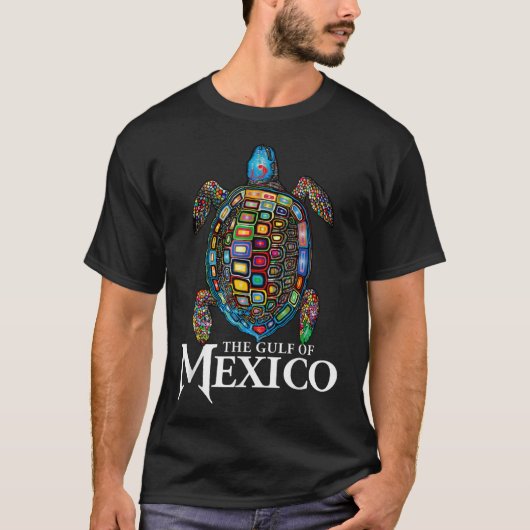 Graphic Zee Turtle Golf of Mexico vergeet nooit Tr T-shirt (Voorkant)