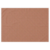 Graphical Woven Natuur Rattan on Custom Brown Tafelkleed (Voorkant (Horizontaal))