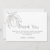 Graphics Floral Modern Funeral Bedankkaart (Voorkant)