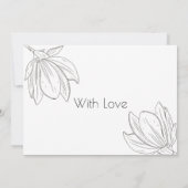 Graphics Floral Modern Funeral Bedankkaart (Achterkant)