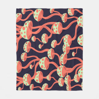 Graphics Paddenstoelen Naadloos Patroon Fleece Deken