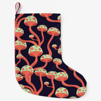 Graphics Paddenstoelen Naadloos Patroon Kleine Kerstsok