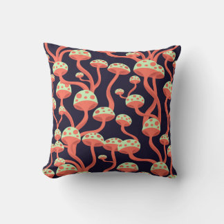  Graphics Paddenstoelen Naadloos Patroon Kussen