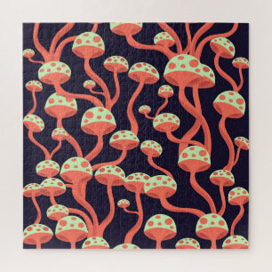  Graphics Paddenstoelen Naadloos Patroon Legpuzzel