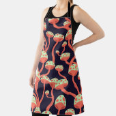  Graphics Paddenstoelen Naadloos Patroon Schort (Insitu)