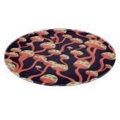 Graphics Paddenstoelen Naadloos Patroon Snijplank (Hoek)