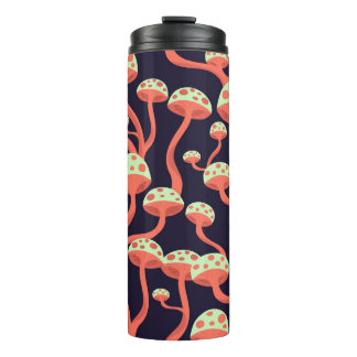 Graphics Paddenstoelen Naadloos Patroon Thermosbeker