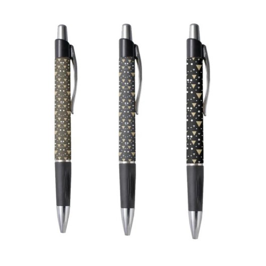 Graphite Geometry Luxe Tie Pen