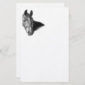 Graphite Horse Head Briefpapier (Voorkant / Achterkant)
