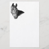 Graphite Horse Head Briefpapier (Voorkant)